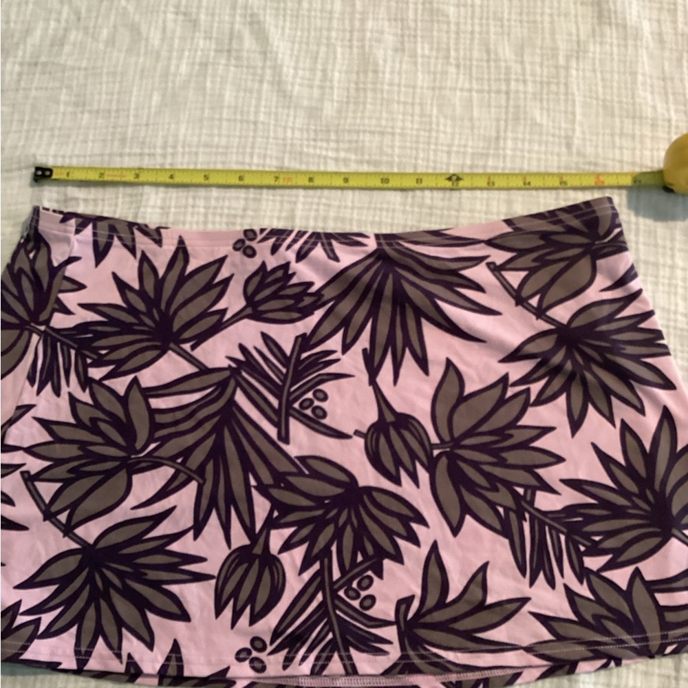 Calvin Klein Pink and Black Floral Swim Coverup